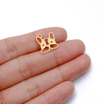 Pendant dog surgical steel two color variants