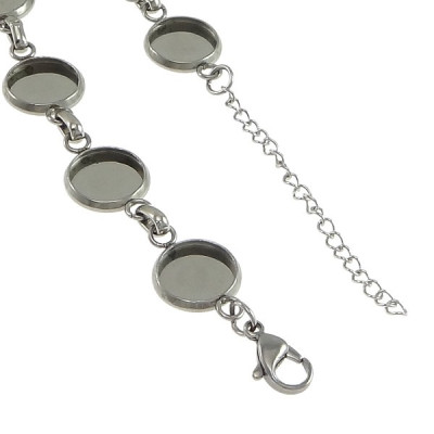 Náramek pro tmely a pryskyřici z chirurgické oceli