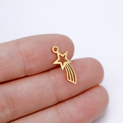 Pendant BETHLEHEM STAR surgical steel two color variants