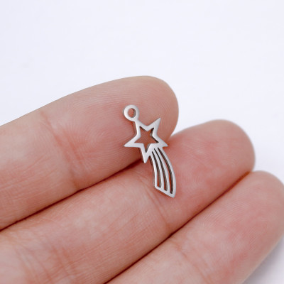 Pendant BETHLEHEM STAR surgical steel two color variants