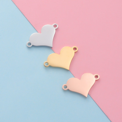 Konektor srdíčko chirurgická ocel tři barevné varianty