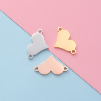 Konektor srdíčko chirurgická ocel tři barevné varianty