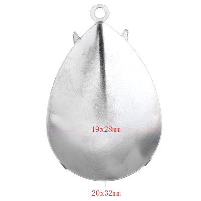 Pendant drop large with hangers 19 x 28mm from surgical steel