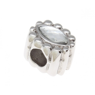 Large bead with surgical steel