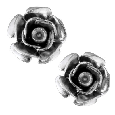Pendant flower smaller 11,5mm with bowl for 2mm insert from surgical steel