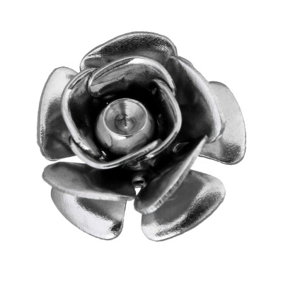 Pendant flower smaller 11,5mm with bowl for 2mm insert from surgical steel