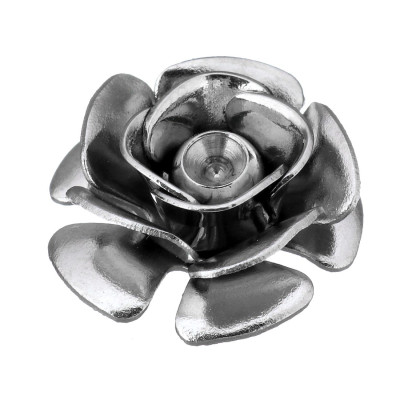 Pendant flower smaller 11,5mm with bowl for 2mm insert from surgical steel