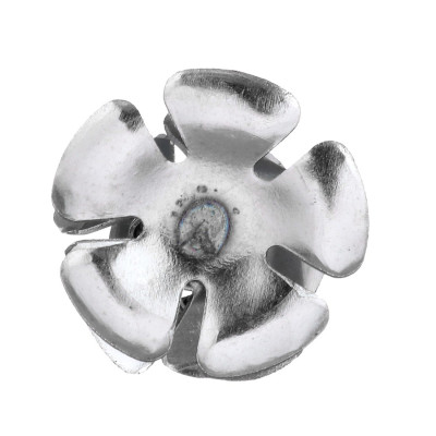 Pendant flower smaller 11,5mm with bowl for 2mm insert from surgical steel