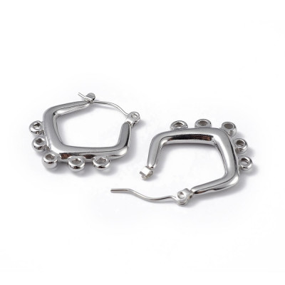 Earrings 5 eyelets surgical steel