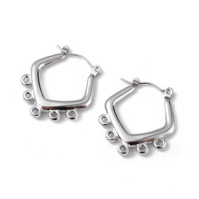 Earrings 5 eyelets surgical steel