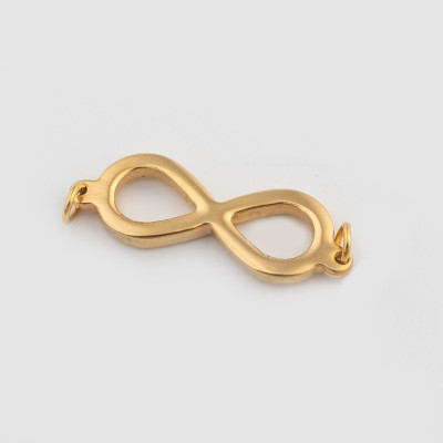 Connector horizontal figure eight surgical steel two color variants