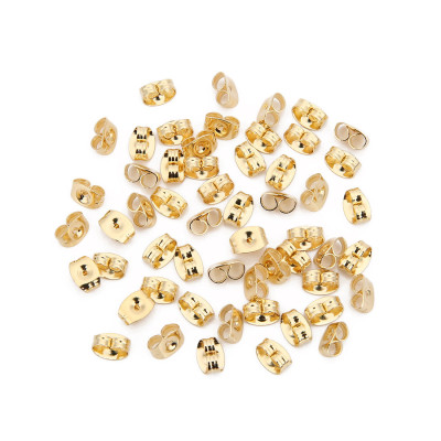 Stopper in gold-plated stainless steel studs