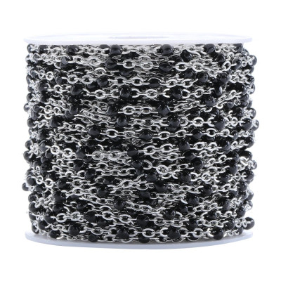 Řetízkovina s barevnými kuličkami 2mm z chirurgické oceli