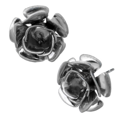 Smoothie with flower size 13mm without eyelet for hanging from surgical steel