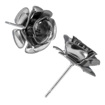 Smoothie with flower size 13mm without eyelet for hanging from surgical steel