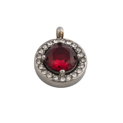 Round pendant surgical steel 4 color variants