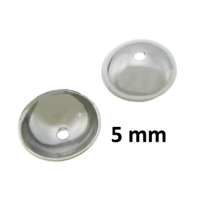 Surgical steel bead 5mm smooth