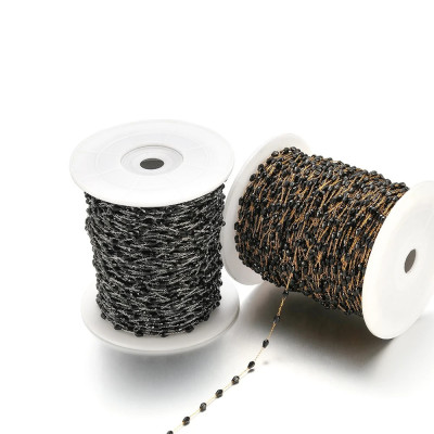 Řetízkovina s černými olivkami chirurgická ocel dvě barevné varianty