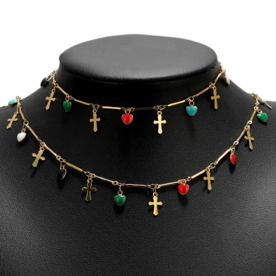 Chain with small pendants surgical steel