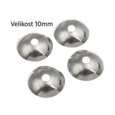 Smooth bead 10mm made of surgical steel