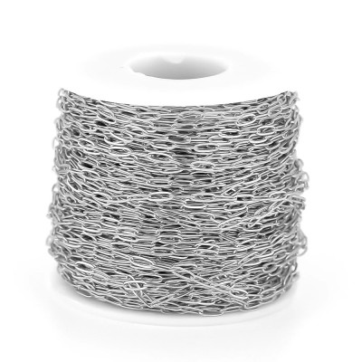 Mini Paperclip Chain 6.5 × 2.5 mm – 304 Stainless Steel