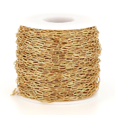 Mini Paperclip Chain 6.5 × 2.5 mm – 304 Stainless Steel