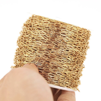 Mini Paperclip Chain 6.5 × 2.5 mm – 304 Stainless Steel