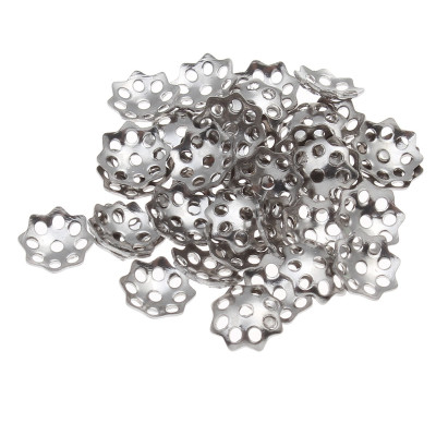 Bead cap, 100pcs, surgical steel