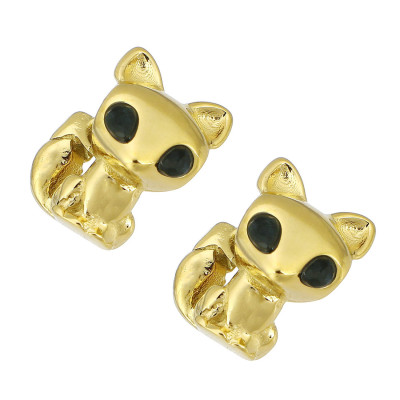 Leaflet bead, surgical steel, two color variants