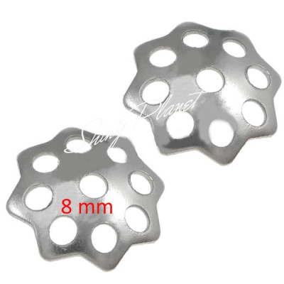 Bead cut through 8mm surgical steel