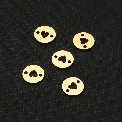 Connector wheel with the heart of life surgical steel