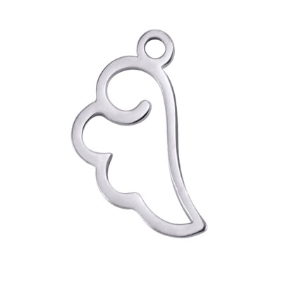 Pendant small angel wing two variants surgical steel