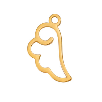 Pendant small angel wing two variants surgical steel