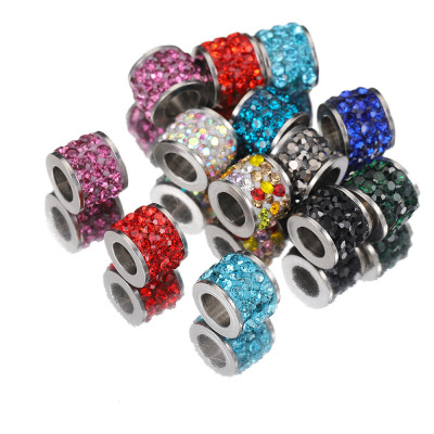 Bead with chatons surgical steel