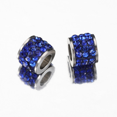 Bead with chatons surgical steel