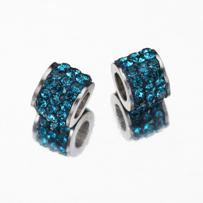 Bead with chatons surgical steel