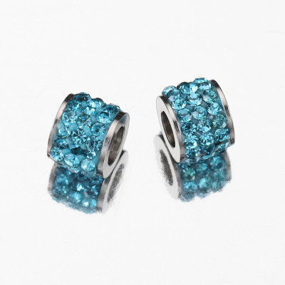 Bead with chatons surgical steel