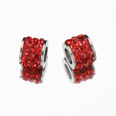 Bead with chatons surgical steel