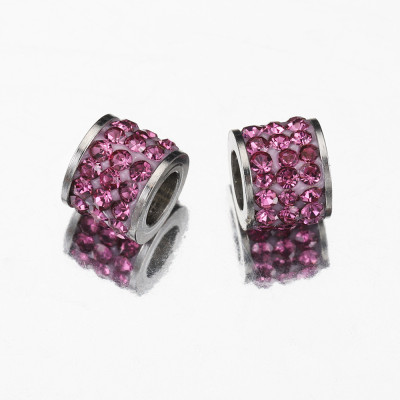 Bead with chatons surgical steel