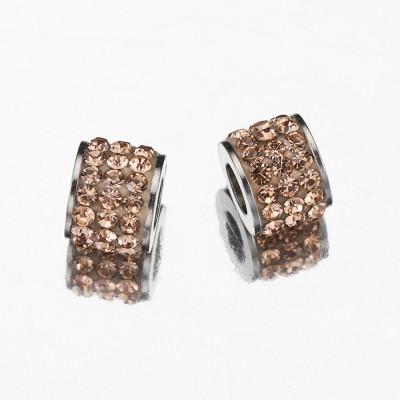 Bead with chatons surgical steel