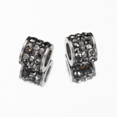 Bead with chatons surgical steel