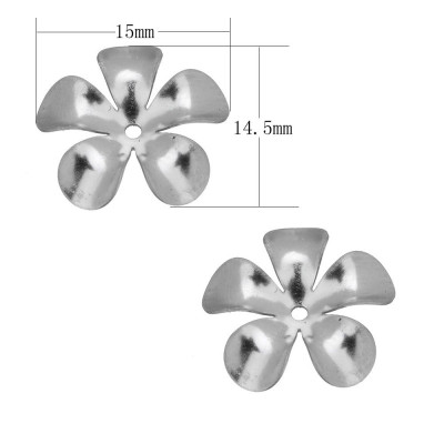 Bead shaped large 15 x 14,5mm from surgical steel