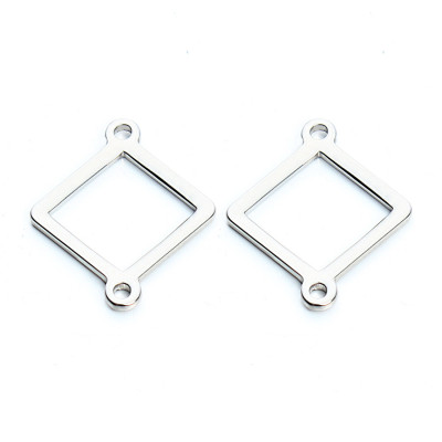 Connector rhombus surgical steel