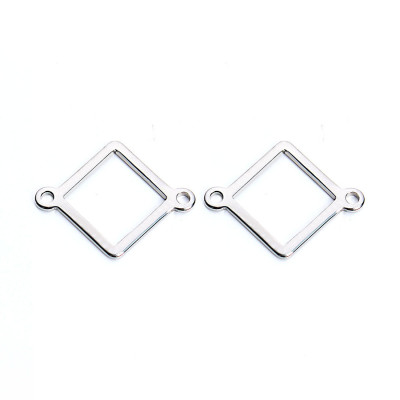 Connector rhombus surgical steel