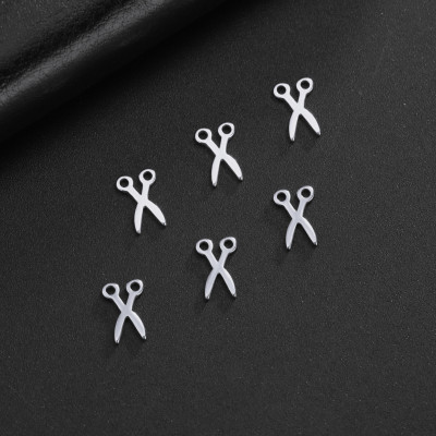 Surgical steel scissor pendant