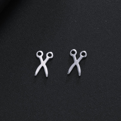 Surgical steel scissor pendant