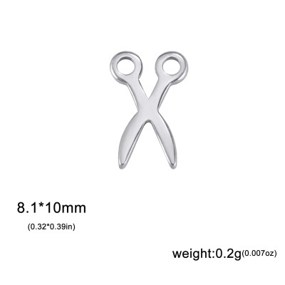 Surgical steel scissor pendant