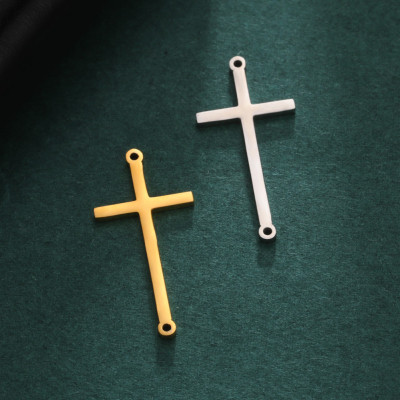 Cross connector two color combinations surgical steel