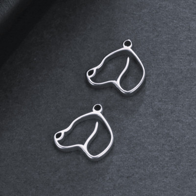 Small dog pendant surgical steel