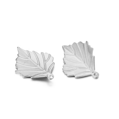 Leaf pendant surgical steel